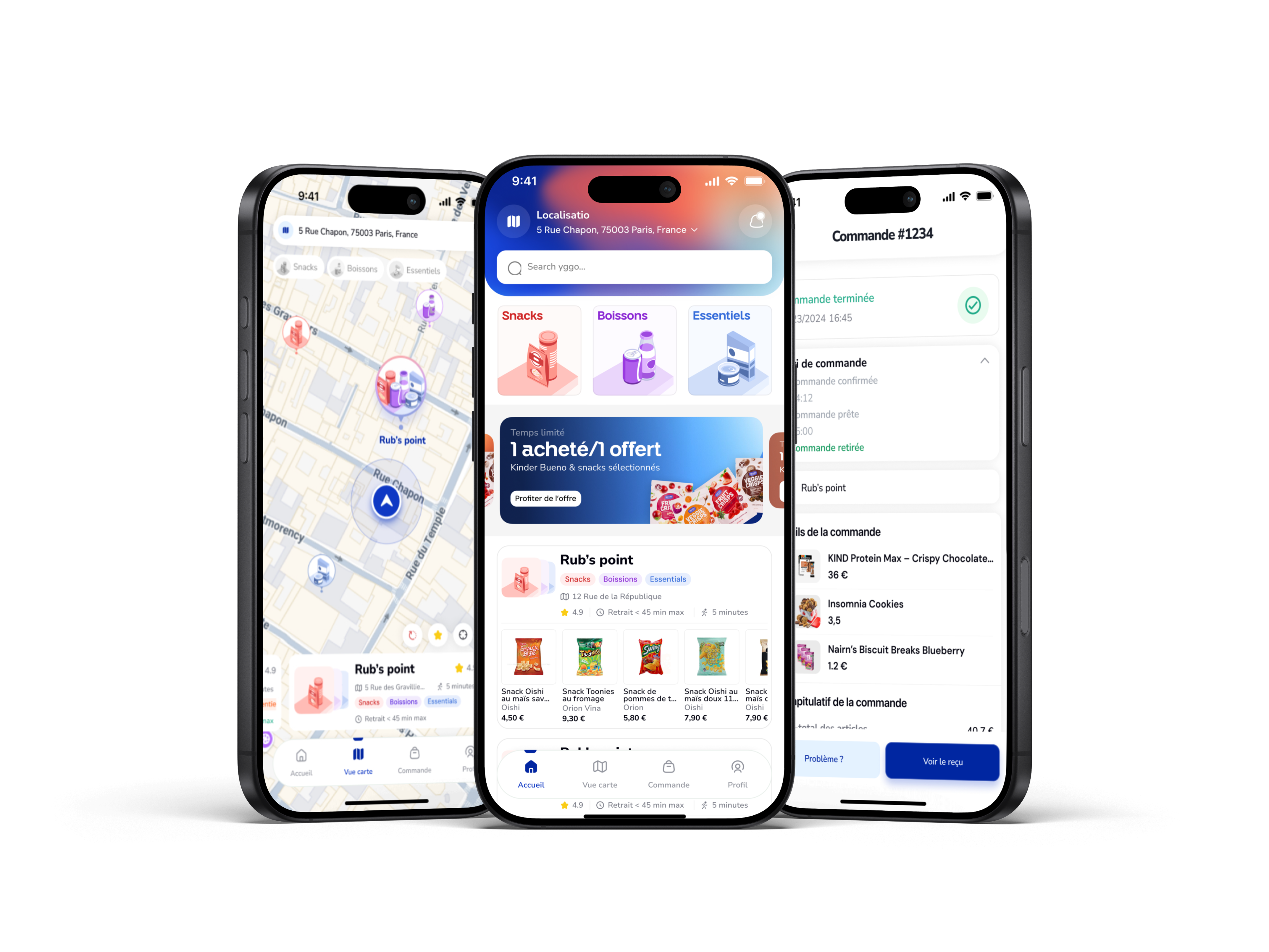 Aperçu de l'application Yggo